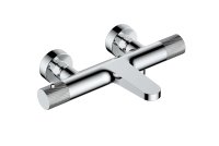 RAK-AMALFI WALL MOUNTED EXPOSED THERMOSTATIC BATH SHOWER MIXER IN CHROME