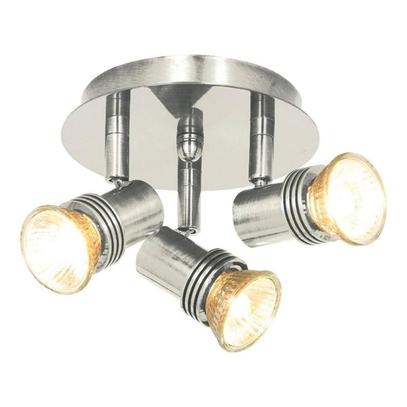 Searchlight Decco 3 Spotlight Satin Chrome