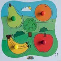 Chunky Pegboard - Fruit (4 piece)