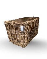 Large Rectangle Basket Rope Handles/Liner