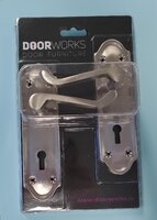 DW Beaumont Door Handles Satin Chrome