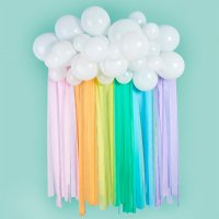 Rainbow Latex Balloon & Streamer Backdrop Kit