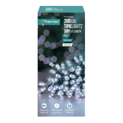 200 LED TimeLights - White