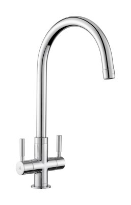 Leisure Aquanomic AquaFocus Dual Lever Monobloc Tap - Chrome Finish