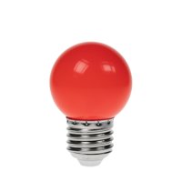 Prolite 1W LED Polycarbonate Golf Ball Lamp, ES Red (Non-Dimmable)