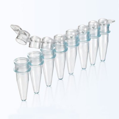 PCR Tube, 120 strips of 8 x 0.2ml thin wall tubes and caps-mixed
