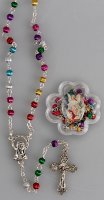 Metal  Rosary/Multi Colour/Guardian Angel  (61905)