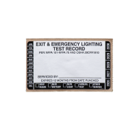 Emergency Light Service Label, Generic, (250/roll)