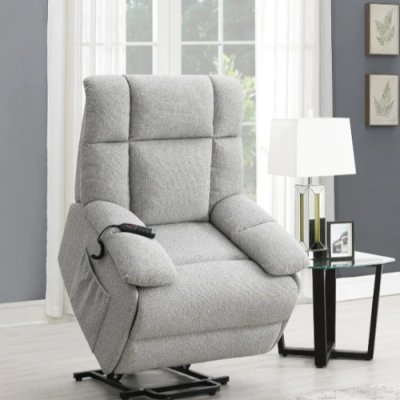 Hilton Power Lift Rise Massage Recliner - Grey 1
