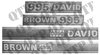 Decal Kit - David Brown 995