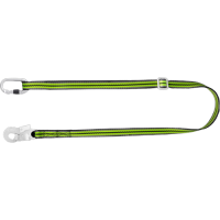 Work Positioning Webbing Lanyard with ring adjuster