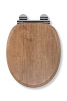 Croydex Ontario Flexi-Fix&trade; Toilet Seat - Wood, Teak Effect WL602086H
