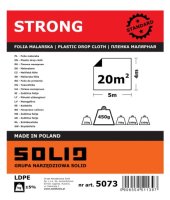 SolidTools Polythene Dust Sheet 5m x 4m 450g Clear 5073