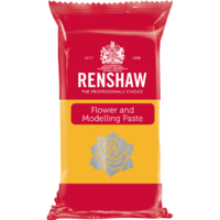 red packet of renshaw flower modelling paste in daffodil yellow