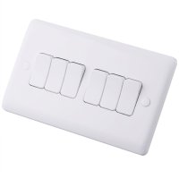 Slimline Switch 6 gang 2 way 