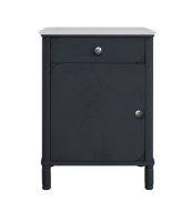 Russell Bold Curve Right Opening Locker with White Marble 45x33x61cm