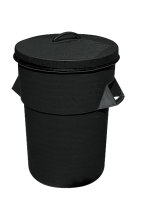 BLACK TUFFBIN 94LTR COMES WITH LID