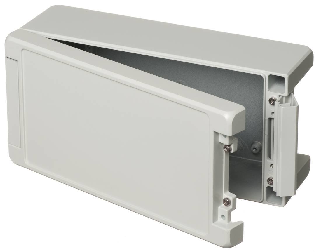 00125235.SIL* BoCube Alu Enclosure with membrane lid 259x128x90