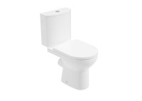 EDEN RIMLESS CLOSE COUPLED OPEN BACK WC SET WITH SEAT & FITTINGS