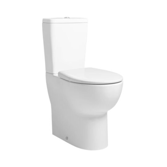Tucker French Tonbridge Comfort Height Rimless Closed Back Close Coupled WC Suite with Quick Soft Close Seat