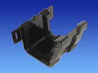 Wavin Stormline Gutter Union Black 8T809 T9809BK