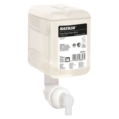 86481  Katrin Commercial Hand Wash Foam 500 ml, Green