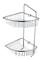 Bristan Two Tier Wall Fixed Wire Basket COMP BASK07 C