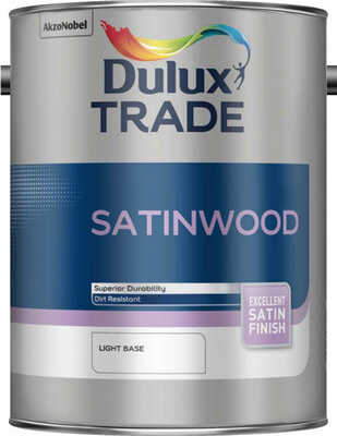 Dulux Trade Satinwood Light Base 5L Paint 5184003