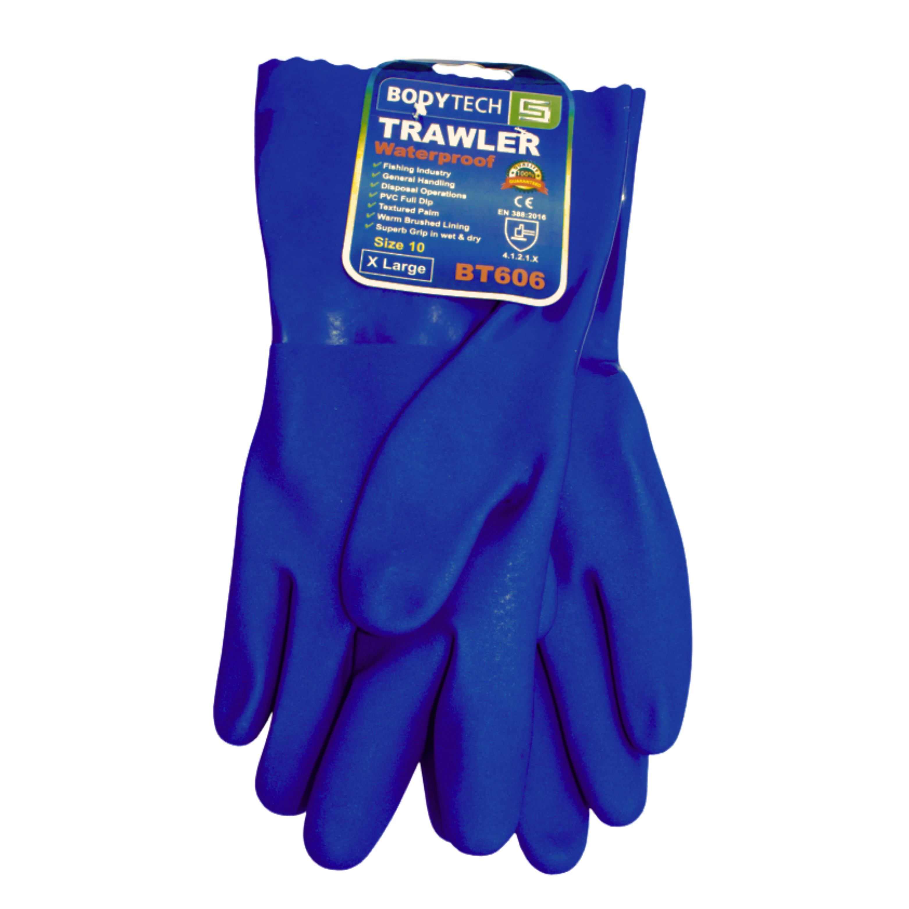 Bodytech, Oil Resistant Glove, Blue, 30 cm
