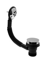 Tucker French 1 1/2" Mushroom Clicker Plug Bath Waste and Overflow Chrome