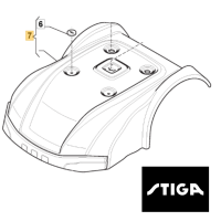 STIGA AUTOCLIP 530 SG - TOP COVER