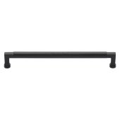 C0312 254-BKMT - Heritage Brass Cabinet Pull Bauhaus Design 254mm CTC - Matt Black Finish
