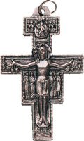 Metal Francis Cross Medal-1 1/2 inch (979)