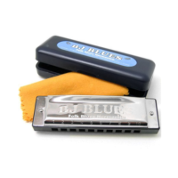 BJ BLUES 10-Hole Folk/Blues Harmonica - G Diatonic 