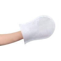 Ultra-soft shampoo glove with lotion enriched with Aloe Vera and Allantoin.