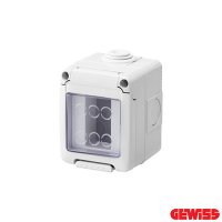 Gewiss GW27041 | 1 Gang IP55 Waterproof Enclosure