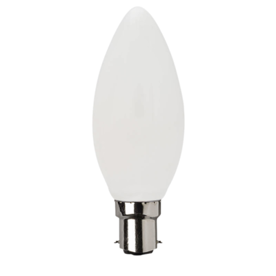 4W LED Candle Dimmable Lamp with Small Bayonet Cap Base 5000k