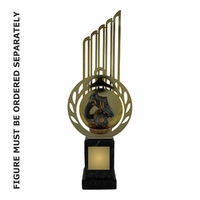 31cm Flex Trophy with Metal Backdrop