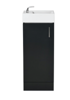QUBIS 400 COMPACT UNIT & LH BASIN F.STD ANTHRACITE..