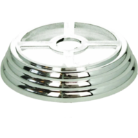 50 x 13mm Plastic Spacer Almeria (Silver)