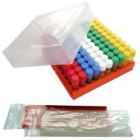 Protect Vials Mixed Colour PP Tray Loops & Needles Pk 100