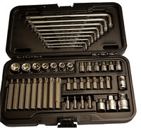 1/4inch and 3/8inch Drive Star Socket Bit & Key Set 46 Pieces 3432