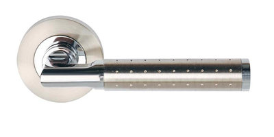 Aura Lever Handle On Rose Door Handle