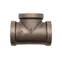 1" Tee, Black Pipe