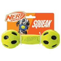 Nerf Dog Bash Rubber Wrapped Tennis Barbell 7in Green 1x2