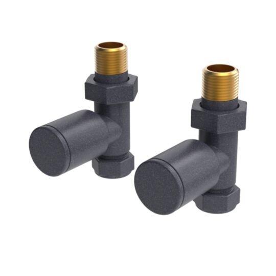 Instinct Contemporary Radiator Valves Straight ½" x 15mm INCNT003ST-ZAT