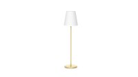 LOLA 120CM BRASS FLOOR LAMP SOLAR & RECHARGEABLE BATTERY