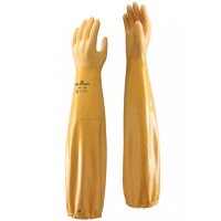 Showa L/Sleeve Nitrile Dipped Gauntlet - Yellow 
