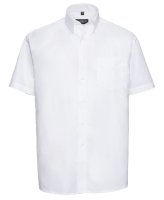 Russell Gents Short Sleeve Oxford Shirt - White