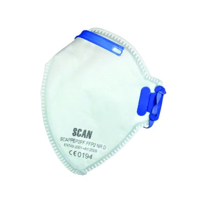 Scan Fold Flat Disposable Mask FFP2 Protection (Pack 3)
